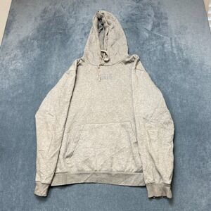 Puma Forever Better Hoodie Mens XL Heather Gray Fleece Lined Embroidered Logo